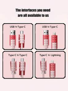 Kabel Pengisi Daya 240W (MAX) Gaya Blok Bangunan Empat-dalam-Satu, Kabel Data Pengisian Cepat Empat-dalam-Satu Gaya Tampilan Kelas Atas untuk Adaptor Daya. Ini adalah kabel data untuk iPhone Seri 14-18, Seri Pro, Pro Max, dan dapat digunakan dengan pengisi daya portabel. Kabel pengisi daya ini cocok untuk iPhone 18/17/16/15/14/13/12/11/XR/X/XS/PLUS/6s, S24/S23/S22/S21, dan model lainnya. - MultiWarna - View 8