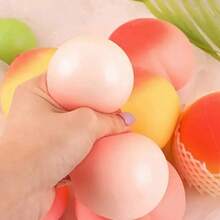 Soft Pressure-Resistant Squeeze Toys, Peach Squeeze Toy Adult Version, Squeeze Toys, Cute Items, Cheese Squeeze, Dumpling Squeeze - Multicolor - View 5