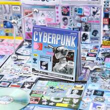 1pc/2pcs Vintage & Futuristic Sticker Book 30 Sheets, Retro Tech Style, Suitable For Decorating Laptop, Phone Case, Planner, Diary - Retro and Future - View 1