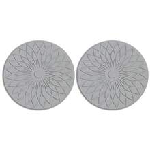 L LEESEPH 2pcs Silicone Coasters, Reusable Drink Coasters, Durable Coffee Table Coasters, Bar Countertop Protection Pads, Birthday, Housewarming, Room Decor, Holiday Party Gifts - Multicolor - View 13