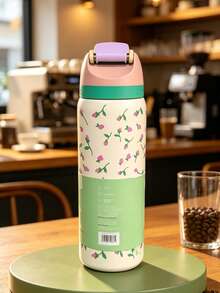 New OW-ALA Outdoor Straight Stainless Steel Cup Student Cup Fruit Cup Multi-Color Options Press-Type Design Simple Fashion Efficient - Multicolor 32oz - View 6
