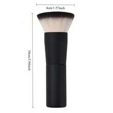 Flat Top Foundation Makeup Brush Set 2Pcs, Soft Dense Bristles Powder Brush, Professional Face Cosmetic Tools For Liquid Foundation, Cream, Blush, Setting Powder, Contour Bronzer, Flawless Blending Makeup Brushes For Daily Travel Use - A - View 7
