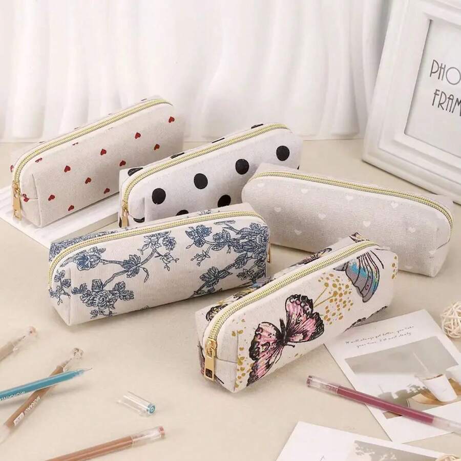 Roll-Up Pencil Bags - Red Heart-s - View 1