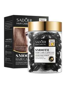SADOER 30顆/60顆免洗護髮精油膠囊，含摩洛哥堅果油、玫瑰、多肽角蛋白、荷荷芭、薰衣草、蘆薈、橄欖油，男女適用護髮香氛調理精華 - 無色 - 查看 20
