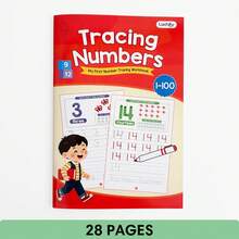 Lachilly Reusable Letter And 1-100 Number Tracing Learning Workbook, Erasable Handwriting Practice Book, Early English And Math Learning Material For Preschool And Kindergarten Children - Multicolor - View 15