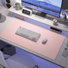 Leather Desk Mat, Large Keyboard And Mouse Pad, Waterproof Desk Pad, Computer Desk Mat, Laptop Pad, Keyboard Pad, Large Mouse Pad, Office Essentials - View 1