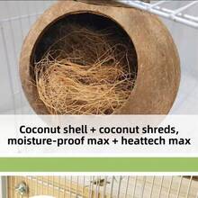 50g/250g/500g/800g Coconut Fiber, Suitable For Birds, Craft Projects, Can Be Used As Parrot Nesting Material, Provides Comfortable Bedding For Nest Boxes, Perfect For Nesting And Creating Hiding Spots - Z - View 4