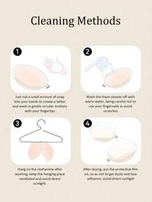 2/1pc 5cm Thick Invisible Bra/Breast Enhancer/Lift, Suitable For Strapless Dress, Lift Breast, Shape Small Breasts, Wire-Free Bra, Evening Gown, Wedding Dress Ultra Lift Bra - Multicolor - View 6