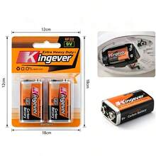 Kids Batteries - 2 Pieces\rectangular Batteries\9V - View 2
