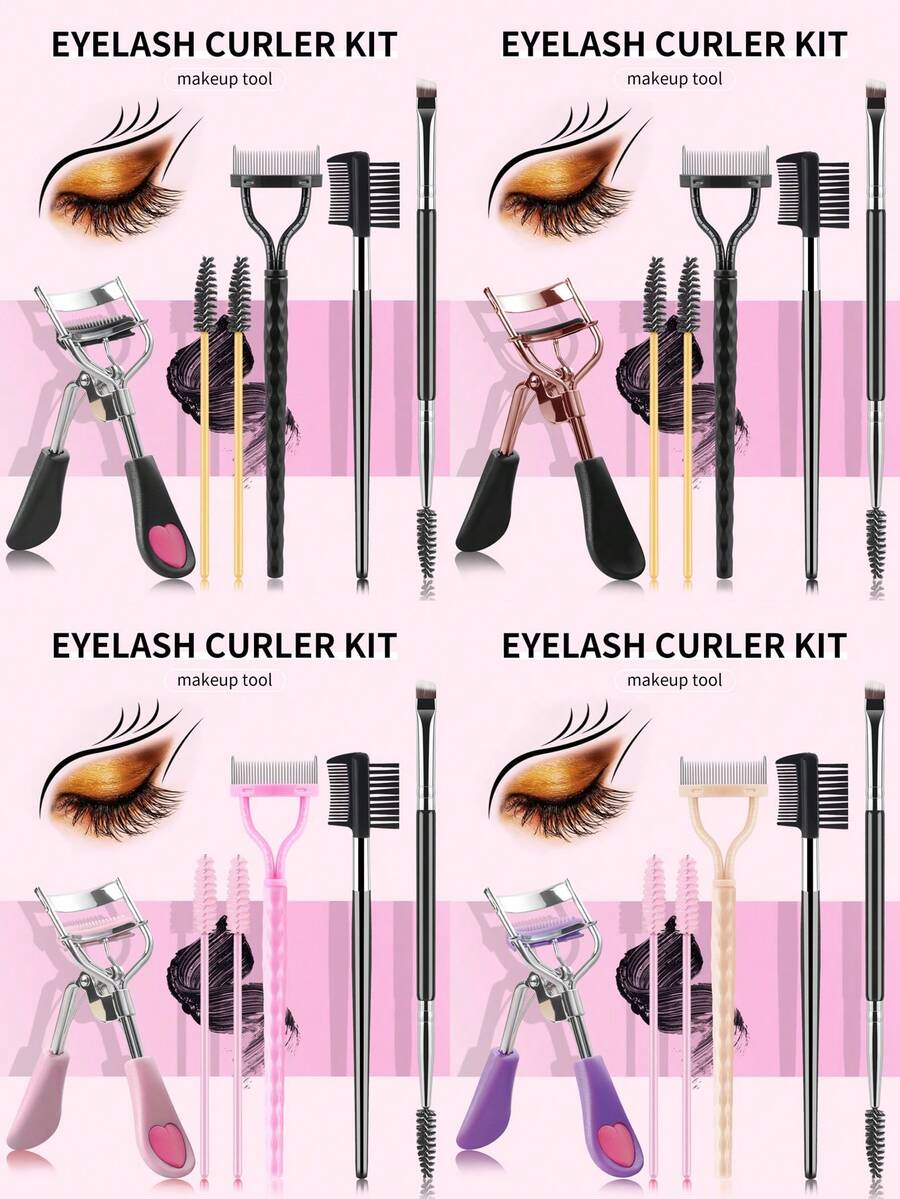 ronshadow Set Alat Alis & Bulu Mata 6pcs/3pcs, Kuas Alis Dua Ujung, Sisir Bulu Mata Jarum Baja, Kuas Alis Pisau, Sisir Bulu Mata dan Bentuk Alis, Ciptakan Riasan Mata yang Indah, Alat Rias untuk Pemula - MultiWarna - View 1