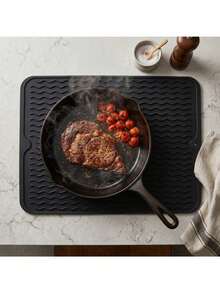 Multifunctional Silicone Drain Mat & Heat-Resistant Insulation Pad - Non-Slip Dishwasher , Suitable For Kitchen Countertops, Sinks, Refrigerators, Drawers, With Drainage Mat Liner, Easy To Clean Pots, Pans, Bowls And Plates - Multicolor - View 3