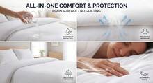 Waterproof Duvet And Pillow 10.5 Tog Warm Cosy Polypropylene Material Available To Select From Single And Double Sizes - White - View 3