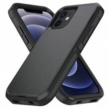 军用级防震基础手机壳，军用级防摔重型坚固防摔减震耐磨全方位保护手机壳，坚固的三合一保护壳，兼容、Galaxy、荣耀国际版（非国内版）春季礼物 - 黑色 - 查看 14