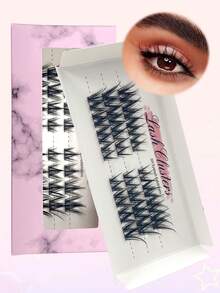 24Cluster Lashes CC Curl Natural Soft Faux Mink Eyelashes Extension Individual Eyelashes Cluster - CC - View 1