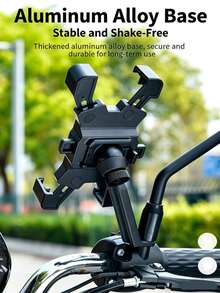 1PC Shockproof Anti-Slip Cycling Bicycle Accessory Smart Phone Holder For Electric Bike, Electric Scooter, Motorcycle, Handlebar/Rearview Mirror Dual Style, Anti-Theft Lightweight Sturdy Navigation Mount - Multicolor - View 3