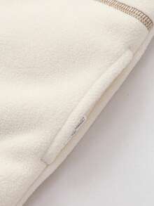 Balabala Kids Cozy Fleece Vest Warm Lightweight Layer For Boys And Girls - White Tone - View 5