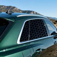 2 Pieces Set Of GM Window Film Decoration, Self-Adhesive Hexagonal Honeycomb Vinyl Stickers, Truck Side Window Honeycomb Stickers, Waterproof, Sunproof, Scratch-Resistant, Durable Stickers, Classic Pattern Design - A - View 3