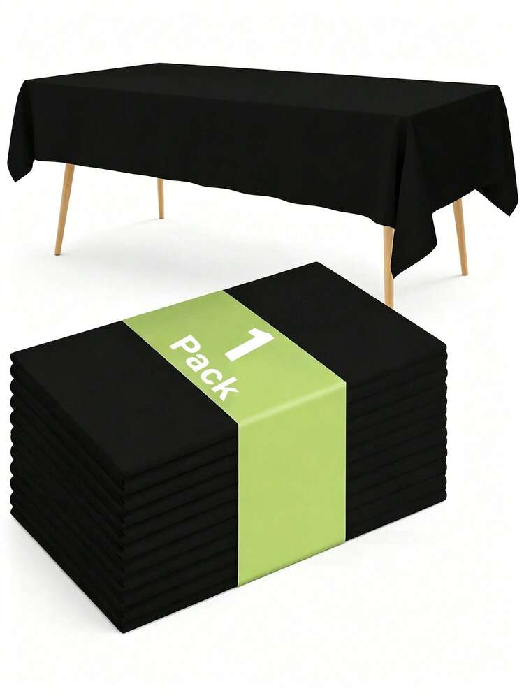 137*274cm Disposable Solid Color Tablecloth, Minimalist Style PEVA Tablecloth, Suitable For Birthday Party, Wedding, Holiday, Rectangular Dining Table Decoration, Christmas 20/10/5/3/1pc - Tablecloth - View 16