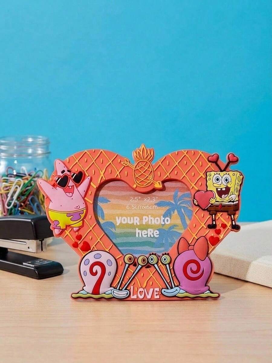 SpongeBob SquarePants | POKOJA LAND 1件裝合作款亮橙色卡通人物字母磁性冰箱貼,可愛冰箱貼,適用於廚房/辦公室/宿舍,週年紀念/生日/派對/聖誕襪個性化禮物 - 1PC - 查看 1