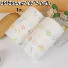 1 Roll 100pcs Printed Disposable Kitchen Cleaning Cloth, Strong Stain Removal Microfiber Kitchen Cloth Roll, Washable Thickened Non-Woven Slouchy Cloth, Oil-Absorbent Water-Absorbent Dual-Use, Stove And Table Cleaning Cloth, Fruit And Vegetable Oil Removal Dish Cloth, Household No-Wash Multi-Functional Cleaning Paper Towel - One Size - View 8