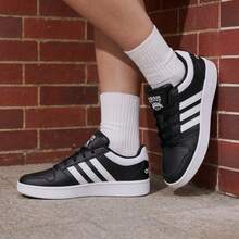 Adidas New Men's Classic Low-Top Breathable Cushioned Durable Casual Skate Shoes - Black and White - View 9