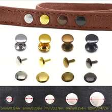 360/180 Sets Leather Rivets, Leather Rivet Kit, 4 Colors 3 Sizes Leather Rivets And Snaps For Leather Crafts, Clothing, Shoes, Leather Boots, Bags, Decoration (Gold, Silver, Bronze And Gunmetal) - D - View 4