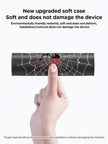 1pc Dark Spider Web Pattern Design Switch2 Game Console Protective Case, Compatible With New Switch2 (2025)/Switch NS/Switch OLED, TPU Soft Shell, Universal Controller Protective Cover, Switch Game Accessories Protective Case, Storage Bag, Anti-Drop, Anti-Slip, Anti-Scratch - Multicolor - View 3