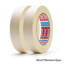 Tesa 5008 Multipurpose Yellow Mask Tape Anti-Solvent Easy Peel Off For Art Craft DIY Decoration Vehicle Repair Household Wall Renovation Spray Paint Shield Adhesive Tape - Round - View 11
