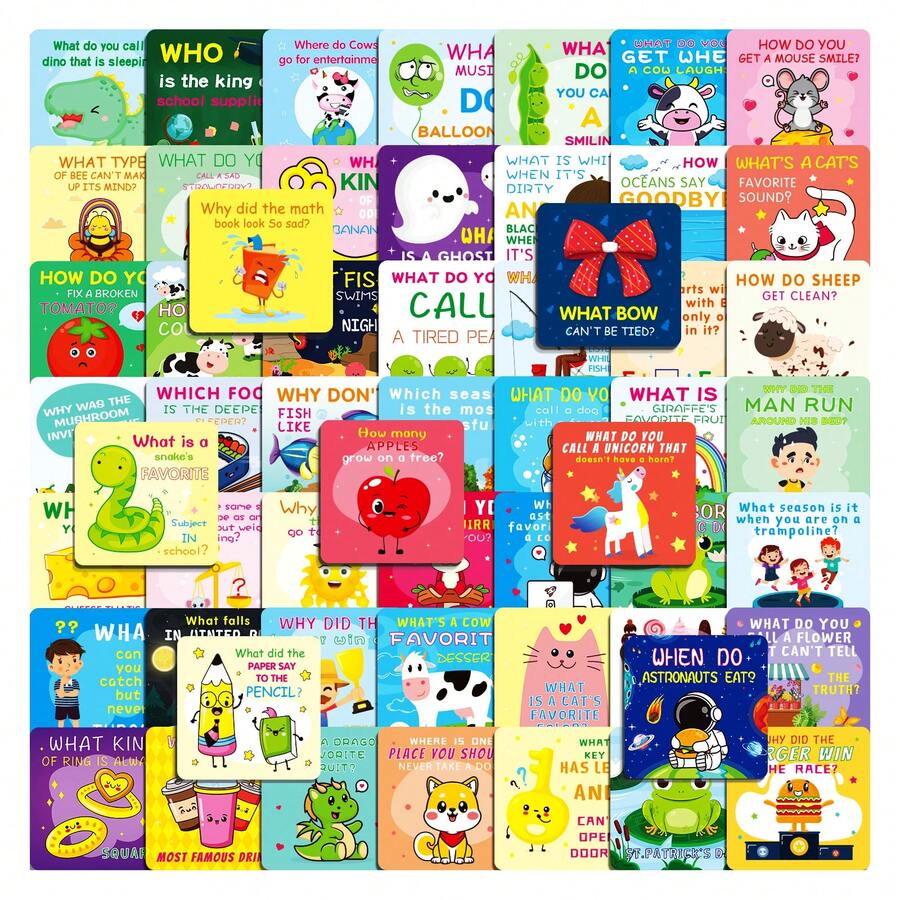 107‑Piece Joke And Pun Lunch Box Notes Cards, No Duplicate, Riddle With ...
