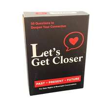 بطاقات محادثة للأزواج "دعنا نقترب أكثر"، 50 بطاقة أسئلة عميقة للعلاقة لليلة موعد، بطاقات لعبة حديث رومانسية لتقوية الروابط، بطاقات مناقشة حميمة للماضي والحاضر والمستقبل للأزواج، هدية ذكرى سنوية - مشاهدة 1
