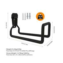 Garden Hose Bracket Wall Mount, Outdoor Heavy Duty Water Hose Rack, Metal Hose Reel Hose Holder Hose Hook, With 2 Screws, For Garden Hose, Expandable Hose, Water Hose Extension Hose - Black - View 7