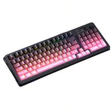 AULA 99-Key Wireless Mechanical Tactile Keyboard And Mouse Combo, RGB Backlit, 3-Mode Gaming Keyboard, USB External Bluetooth Computer Keyboard And Mouse, Compatible With PC, Laptop, Mac - View 3
