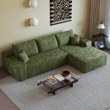 270cm Modular Chaise Lounge - Green 3 Seat Sofa Frame - Green 3 Seat - 查看 6