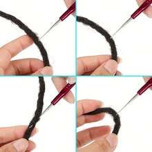 8pcs Crochet Hair Needle Tools, Hair Crochet Hook Set, Suitable For Braiding And Dreadlocks - View 6