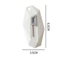 Diamond Design Portable Letter Opener, Professional Home Art Tool With Auto-Retract Function, Can Be Used As Fridge Magnet, Anti-Stick Tool For Opening Packages And Cardboard Boxes, Mini Durable Multi-Function - A - View 5