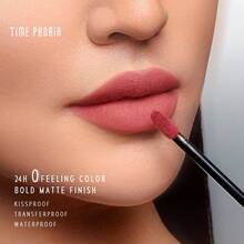 TIMEPHORIA Eternal Matte Liquid Lipstick, Deep Pink, Sekali Sapuan, Pigmentasi Tinggi, Cakupan Penuh, Tahan Lama, Anti Transfer & Anti Luntur, Warna Bibir Matte yang Ringan dan Berani - Reverie 13-Peningkatan - View 5