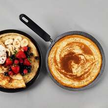 Russell Hobbs Sartén para crepes, sartén para panqueques, mármol metálico, antiadherente, sartén plana para tortilla, apta para inducción, mango suave, utensilios de cocina de aluminio forjado, fácil - Ver 5