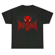 1pc Casual 100% Cotton Loose Crew Neck Gothic Flame Skull Letter Graphic Men's T-Shirt, Rock Concert Street Summer Short Sleeve Tee - Black - View 2