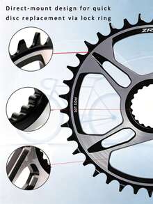 ZRACE MTB 直裝式鏈輪 12速 32-38T 7075AL 銀色，相容 M9100 M8100 M7100 升級 - 銀色 - 查看 6