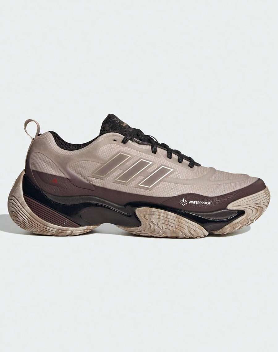 Adidas Sepatu Olahraga Unisex Musim Semi/Panas, Sepatu Lari Kasual Nyaman untuk Pasangan JQ2896 - Cokelat Ajaib/Cokelat Tua/Putih Giok - View 1