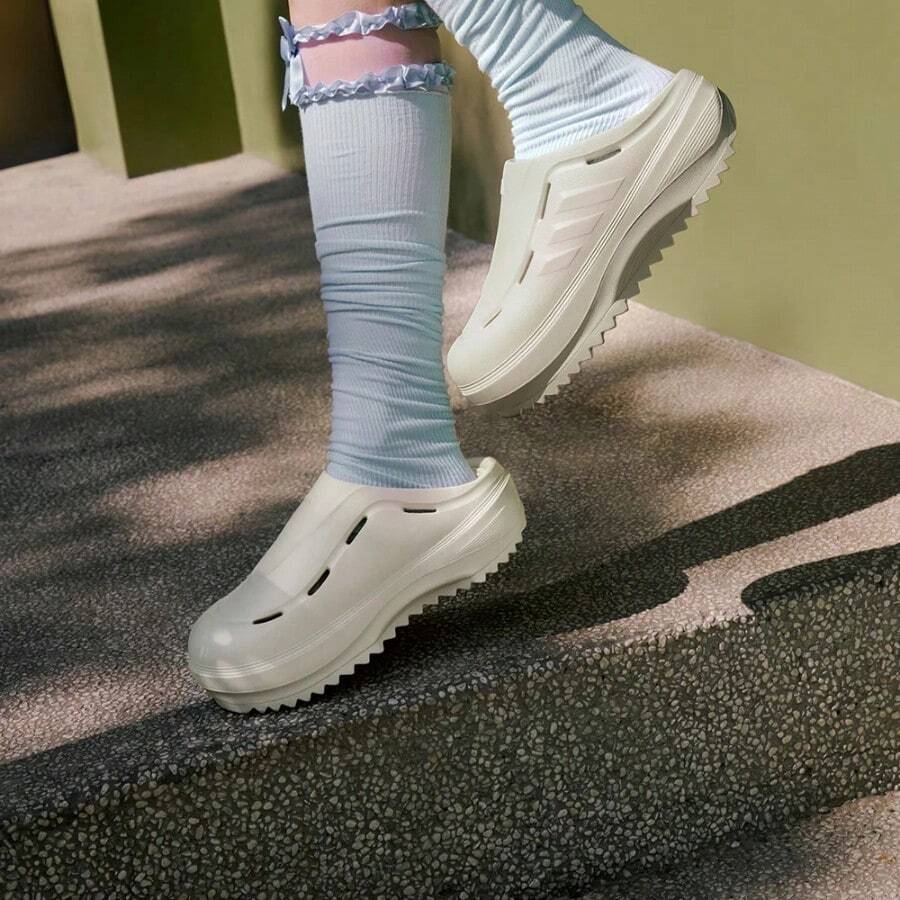 Adidas OZWAVE CLOG Stable Cushioning Rebound Thick Sole Mule Shoes "Bobo Sandals" JR6758 - Ginger - View 1