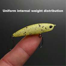 1pc Painted Sinking VIB Lure Minnow Pencil Bait Bionic Plastic Hard Lure Micro Fishing Bait 5cm 3.8g - A - View 3