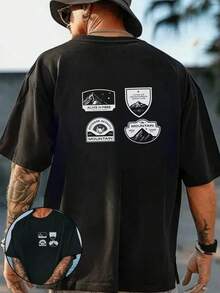 Men T-Shirts - 黑色 - 查看 1