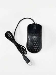 1pc Black Wired Led Mouse For Laptop, Tablet, Office Work, Gaming Competition - Black - View 7