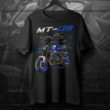 MT-09 2021-2023 T-Shirt For Motorcycle Riders - Black - View 5