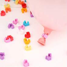 120pcs Colorful Plastic Balloon Sealing Clips, Quick Knotting Accessories, Suitable For Party Decoration, Wedding, Birthday, Halloween, Christmas, Reusable Balloon Garland Tool - Multicolor - View 9