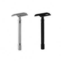Matte Black Double-Edge Safety Razor (Blades Not Included); Unisex, Reusable, Suitable For Home And Travel. Provides A Smooth Shaving Experience, Suitable For 10 Scenarios, Perfect For Men's And Women's Hair Removal Needs, An Essential Tool For Daily Shaving And Grooming. - Safety Razor - View 11