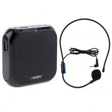 Amplifier Mini Berbentuk Lebah dengan Mikrofon Headset - Speaker Portabel yang Dapat Dipakai, Perekam, Mikrofon Berkabel, dan Kit Baterai untuk Guru, Pemandu Wisata, Dosen (Ringan dan Bebas Genggam) - View 15
