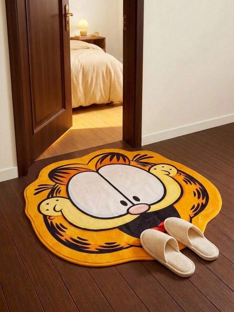 GARFIELD | POKOJA LAND 1件地毯-授權卡通地板墊,柔軟絨毛家居裝飾 - 加菲貓 - 查看 1