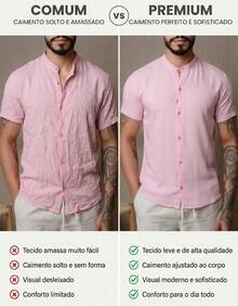 Men Shirts - Rose pâle - Voir 6